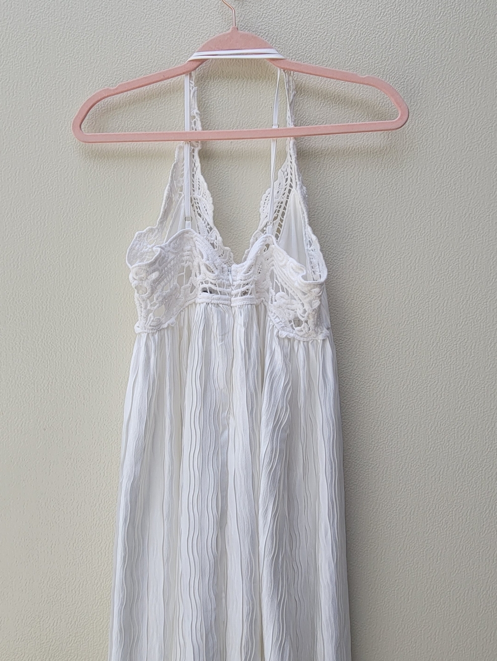 LULUS White Lace Halter Maxi Dress - Picture 4 of 10